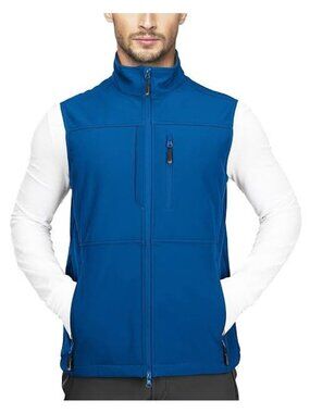 NWT 33000 Ft Blue 1.2 lbs 8000mm W/P Index Men's XL Softshell Fleece Lined Vest